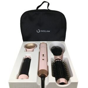IG INGLAM 4-in-1 Mega Air Styler Professional Ionic Hair Dryer Brush Curler Kit